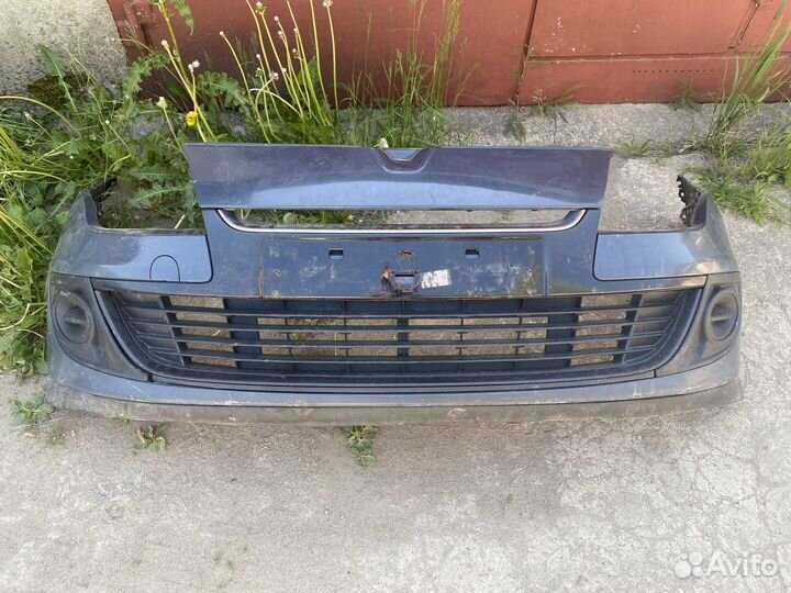 Бампер renault megan 3 рестайлинг без решетки