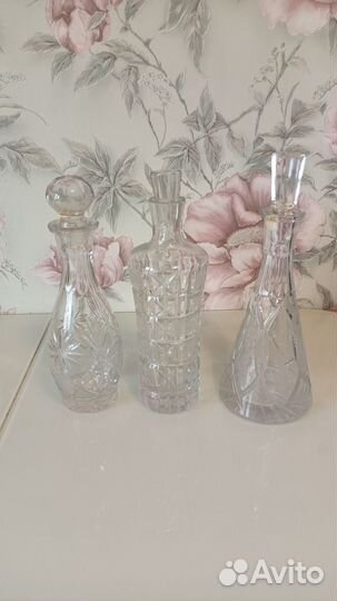 Штофы/графины хрусталь