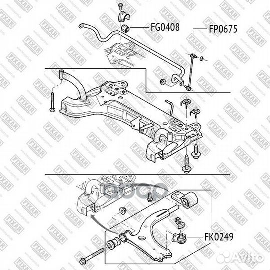 Шаровая опора fixar ford Fiesta/Fusion 01-mazda