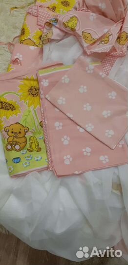 Бортики, балдахин, постельное белье