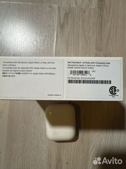 Беспроводные наушники apple airpods 2