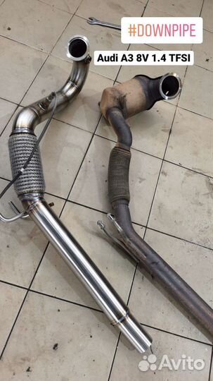 Даунпайп VW Polo GT, Skoda Rapid