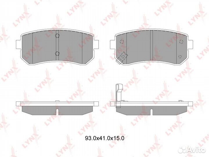 Колодки тормозные дисковые зад