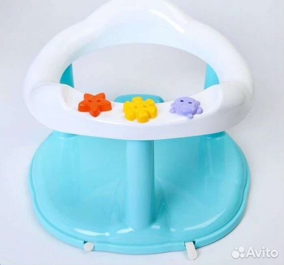 Стульчик для купания на присосках, цвет бирюзовый