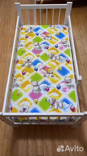 Детская кровать IKEA с матрасом