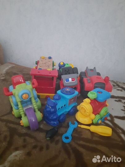 Пакет игрушек конструкторы для мальчиков, машинки
