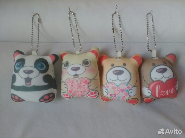 Брелки мишки и котики оптом