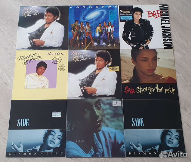 Michael Jackson, Jacksons, Sade, Vinyl LP