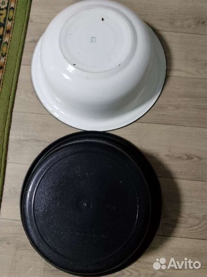 Таз эмалированный, пластиковый