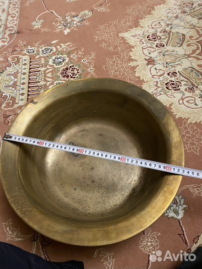 Латунный таз