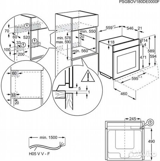 Духовой шкаф electrolux EOB8S39Z