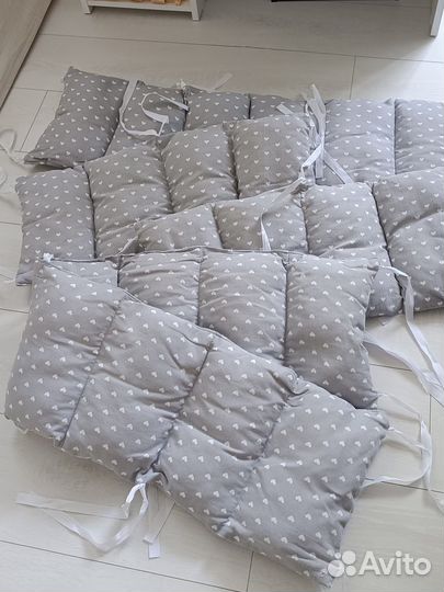 Бортики и кокон в детскую кроватку 120/60