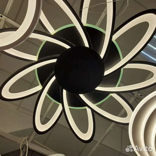 Новинки светодиодные LED люстры с RGB подсветкой