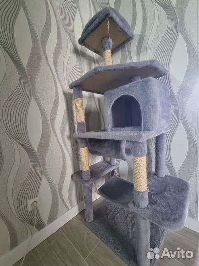 Домик, игровой комплекс и когтеточка для кошки