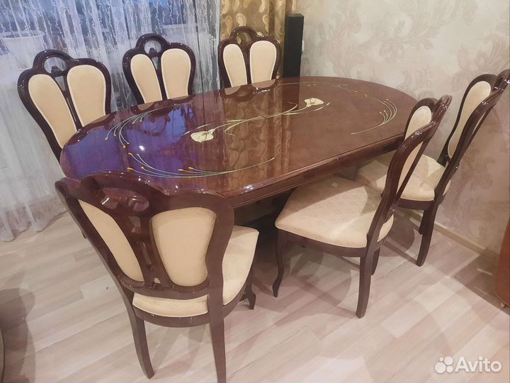 Стол обеденный, стулья