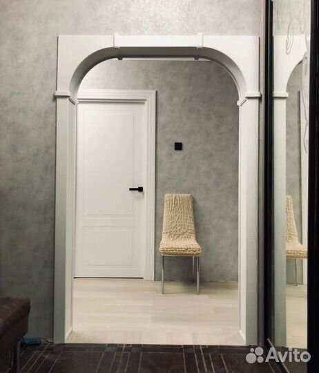 Двери светлые лаконичные