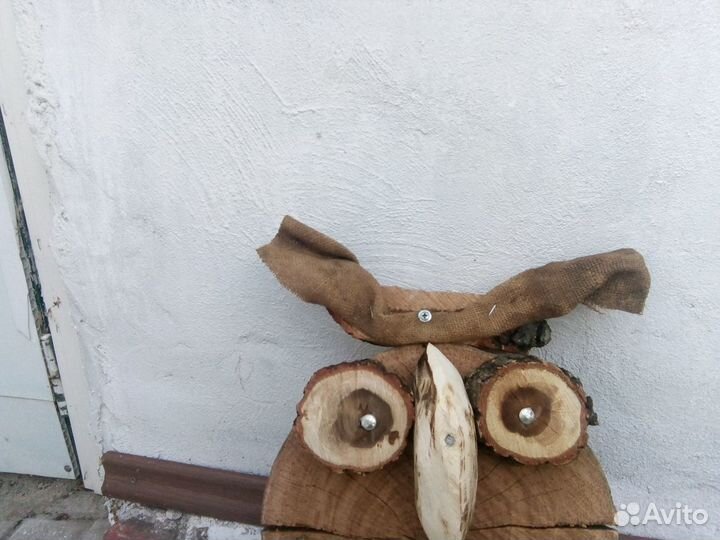 Фигурка деревянная сова