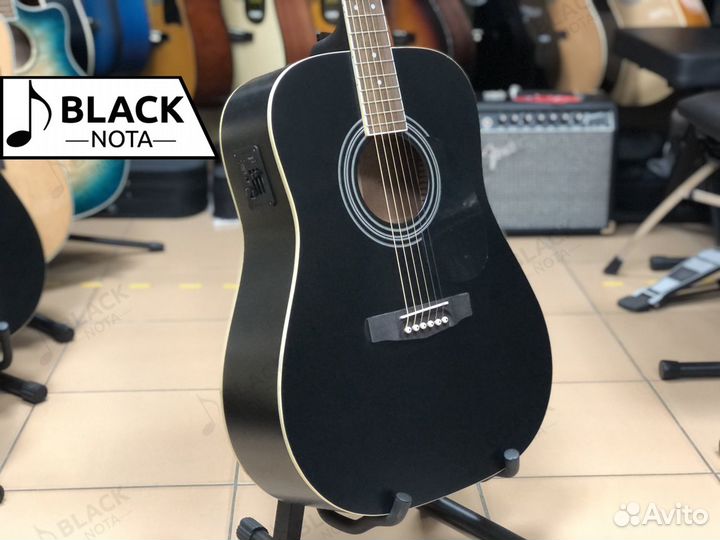 Электро-акустическая гитара Parkwood W81E-BKS