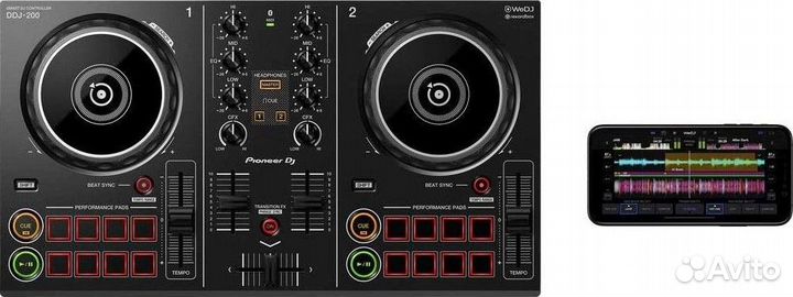 Двухканальный DJ пульт Pioneer DDJ-200