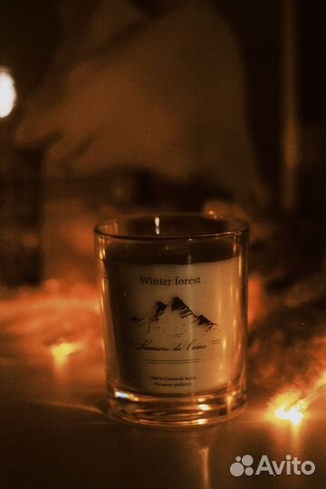 Ароматическая свеча ручной работы