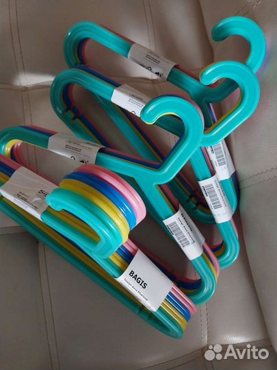 Детские плечики вешалки Икеа Багис 8 штук набор