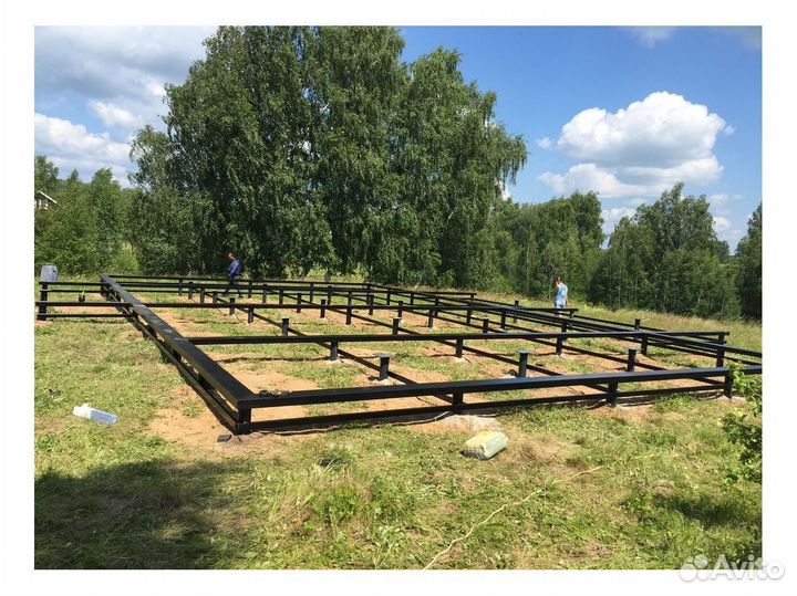 Установка винтовых свай