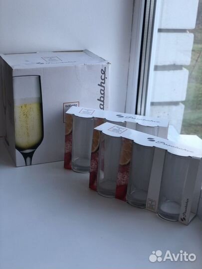 Бокалы и фужеры стекло