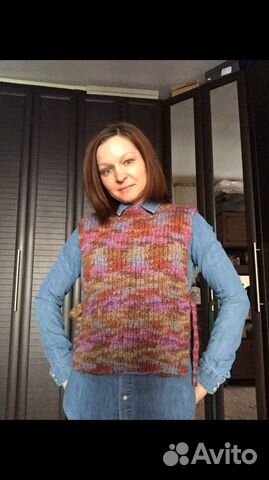 Жилет вязаный женский