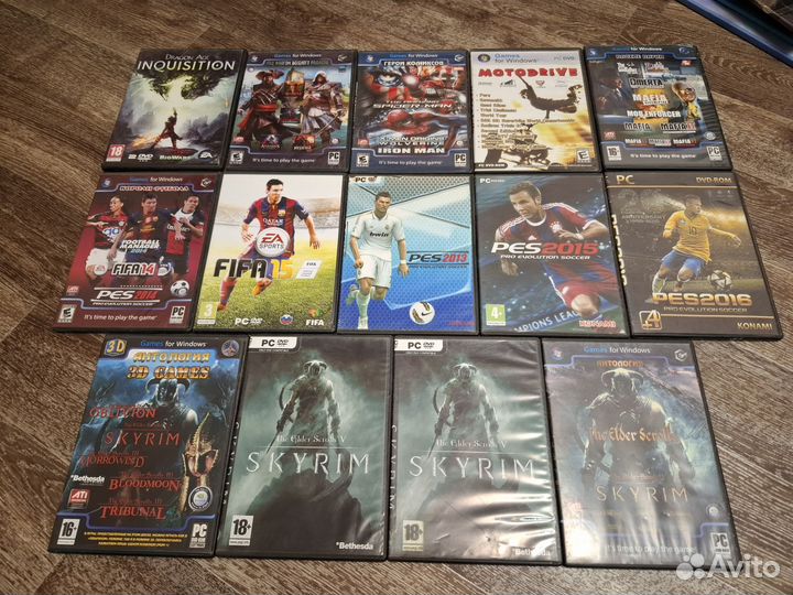 Диски с играми на пк и PS2