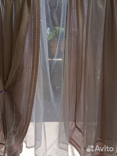 Занавески на кухню короткие