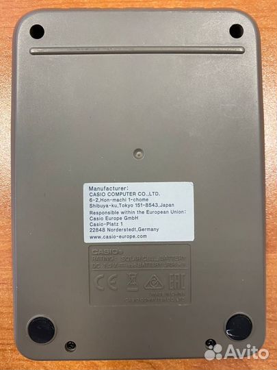 Калькуляторы Casio и Citizen