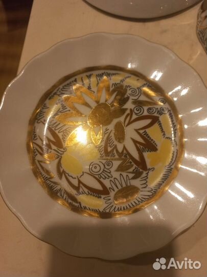 Чайный сервиз лфз золотые ромашки