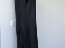 Шелковое платье комбинация zara