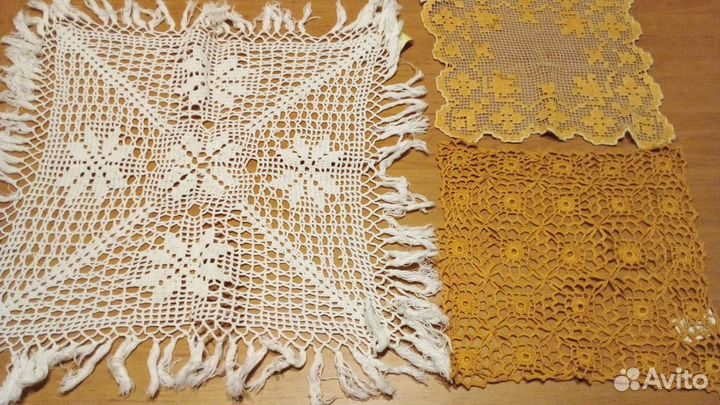 Винтажные кружевные, вышитые изделия 40-х годов