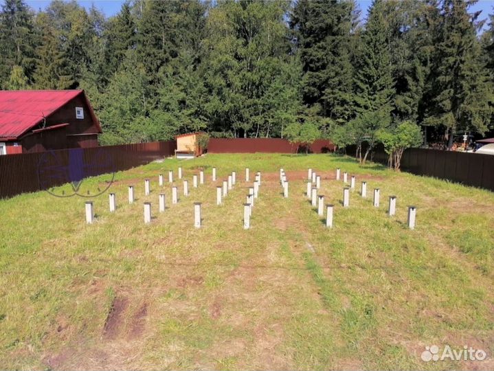 Забивные жб сваи. Монтаж