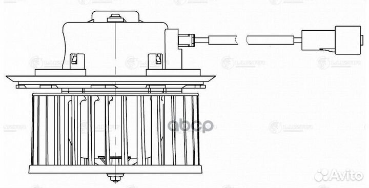 Э/вентилятор отоп. для а/м Daewoo Nexia New (08)