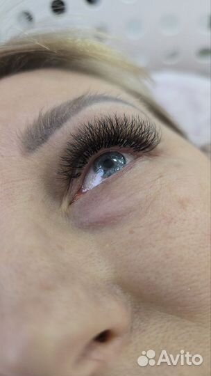 Наращивание ресниц объем, мокрый эффект, классика
