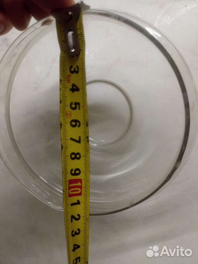 Крышка стеклянная от кастрюльки для микроволновки