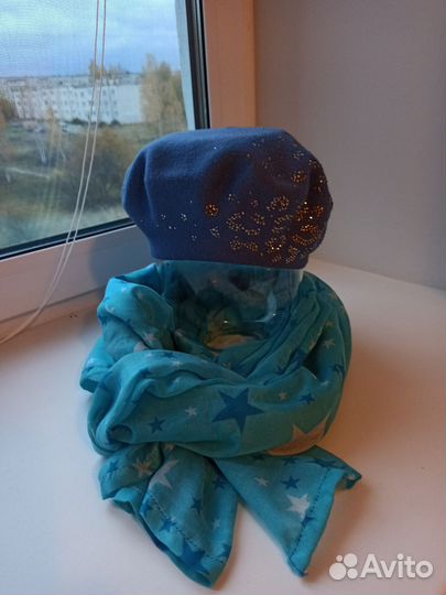 Шапка и шарф женские