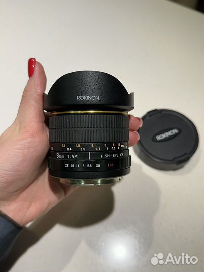 Объектив rokinon fish eye 8mm F3.5