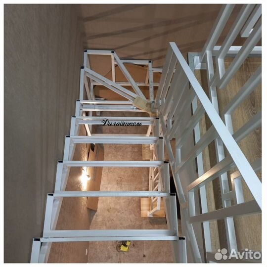 Лестница металлическая под отделку