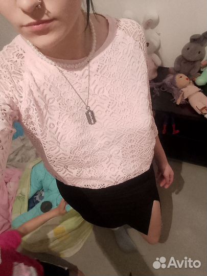 Кофточка нежно розового цвета размер М