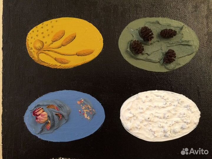 Картина акрилом «Фактура», холст 30x40 см