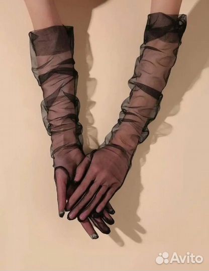 Перчатки женские в сетку