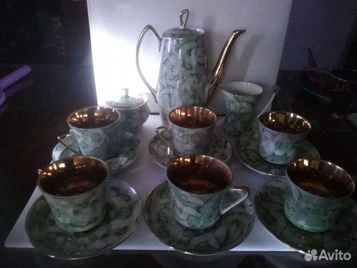 Винтажный чайный, кофейный сервиз Польша