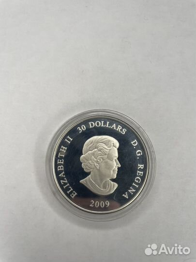 Монета 30 канадских долларов 2009