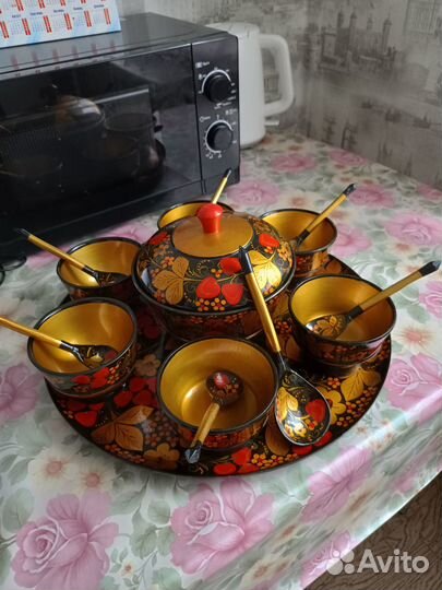 Деревянная посуда хохлома