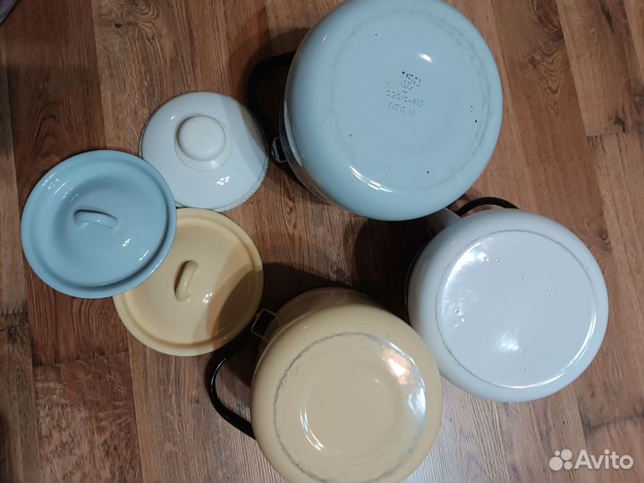 Чайник эмалированный СССР, 3 л, б/у