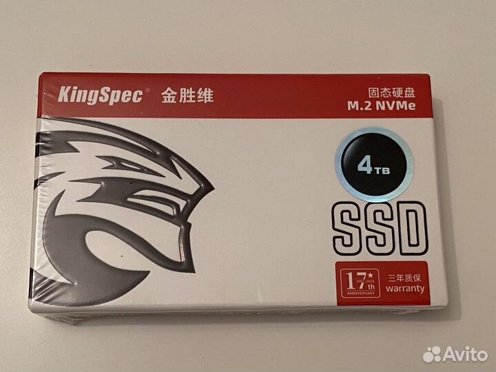 Новый 4Tb m.2 NVMe SSD KingSpec XG7000