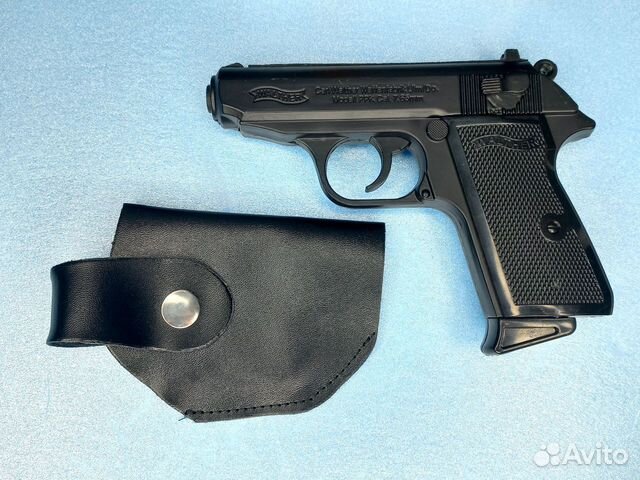 Зажигалка в виде пистолета walther 7.65mm